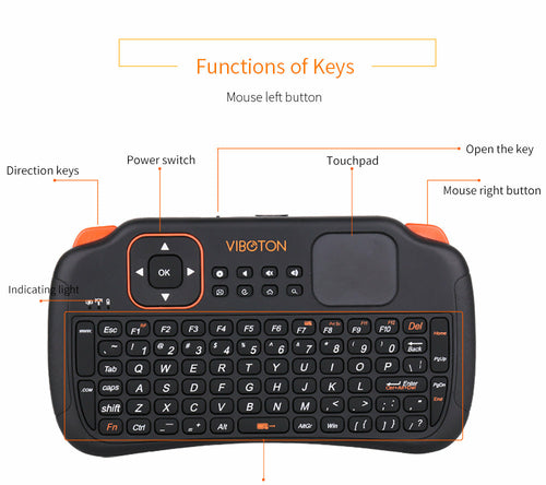 Mini Wireless Keyboard With Touch Pad