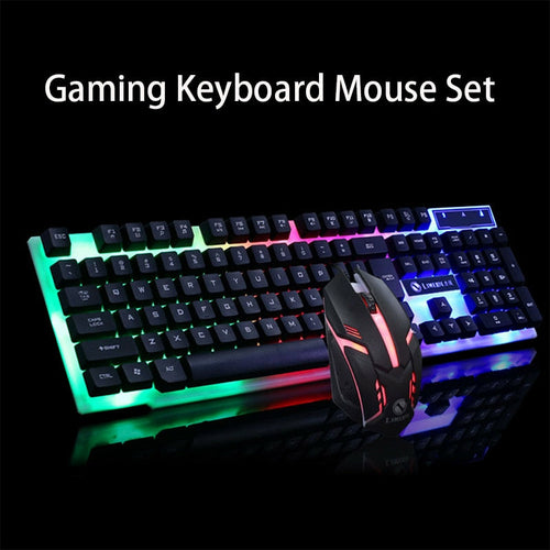 AuraGlow Gaming Keyboard and Mouse  Set
