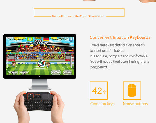 Mini Wireless Keyboard With Touch Pad