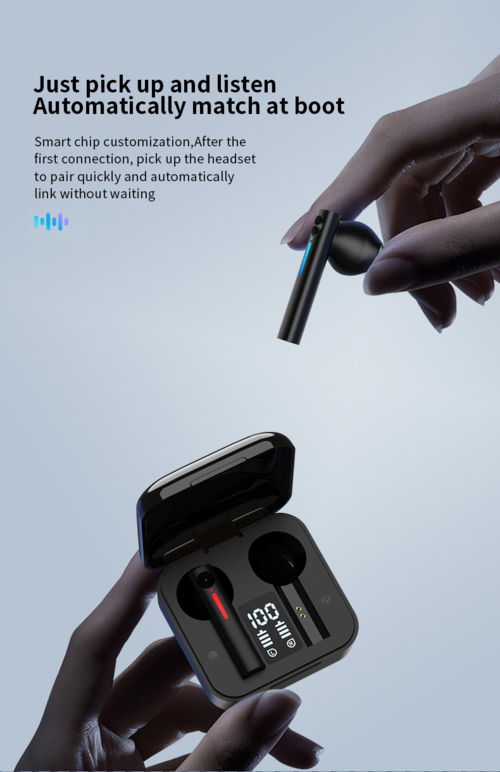 LED Wireless TWS with Microphone