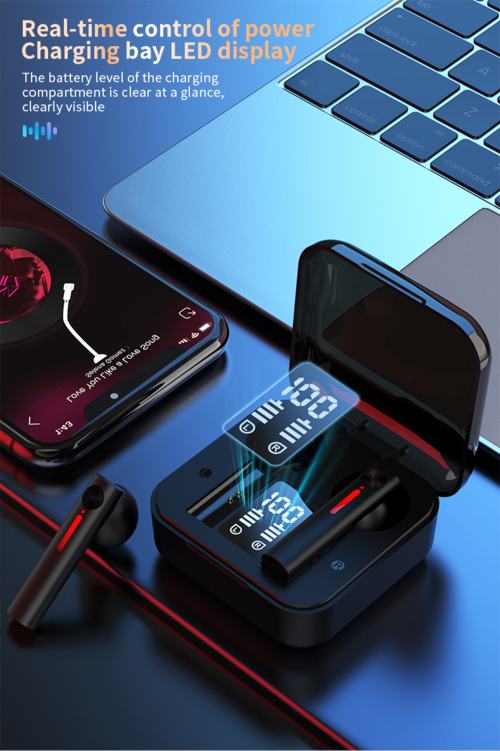 LED Wireless TWS with Microphone